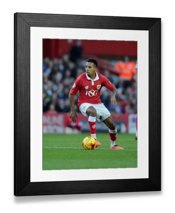 Framed Print : Action-Packed: Korey Smith in Sky Bet League One Clash vs Oldham Athletic, November 2014