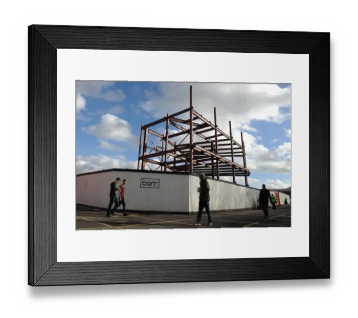 Framed Print : Bristol City's New South Stand Unveiled: November 2014 Football Match vs Oldham Athletic