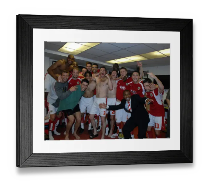 Framed Print : United in the Dressing Room: The Tense Play-Off Showdown between Bristol City and Crystal Palace