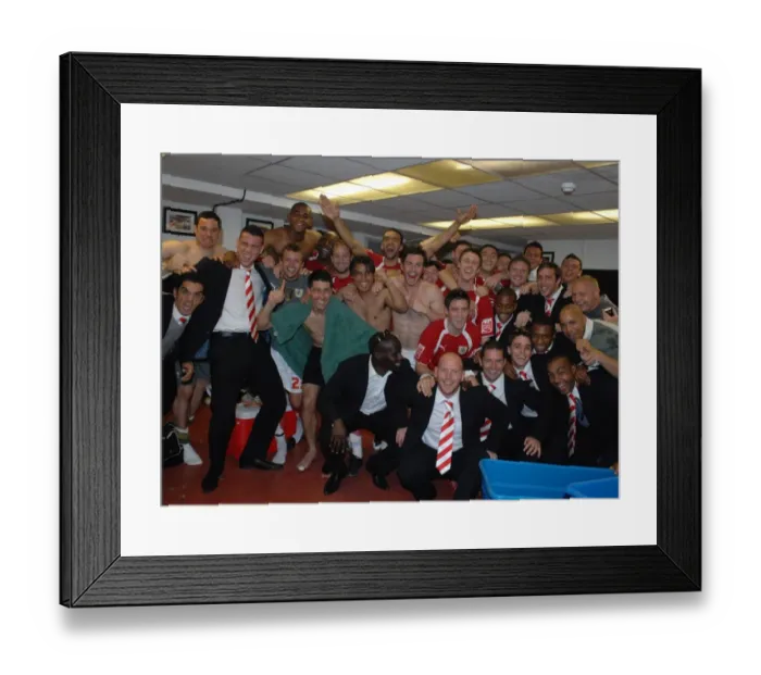 Framed Print : Unity in the Dressing Room: Bristol City FC's Play-Off Battle against Crystal Palace