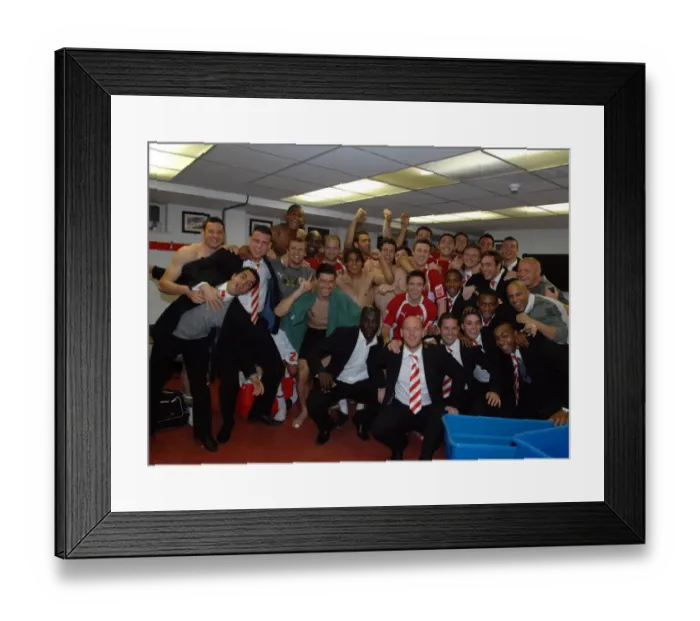 Framed Print : United in the Dressing Room: Bristol City FC's Play-Off Showdown vs. Crystal Palace