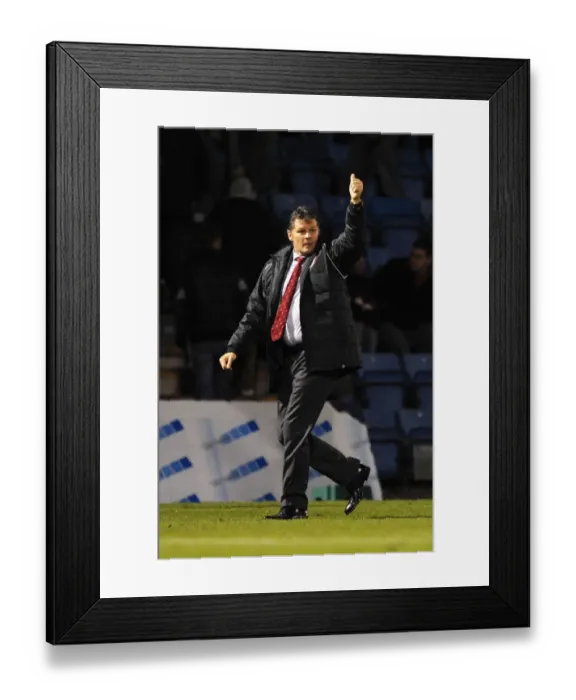 Framed Print : Steve Cotterill Leads Bristol City Against Gillingham in FA Cup Battle, 08 / 11 / 2014 Framed Print : Steve Cotterill Leads Bristol City Against Gillingham in FA Cup Battle, 08 / 11 / 2014