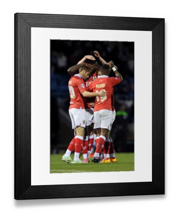 Framed Print : Bristol City's Jay Emmanuel-Thomas Scores FA Cup Upset: Team Celebration Framed Print : Bristol City's Jay Emmanuel-Thomas Scores FA Cup Upset: Team Celebration