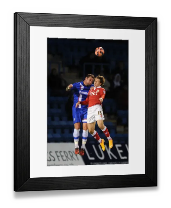 Framed Print : Bristol City's Luke Freeman in Action at Gillingham's Priestfield Stadium, FA Cup Round One