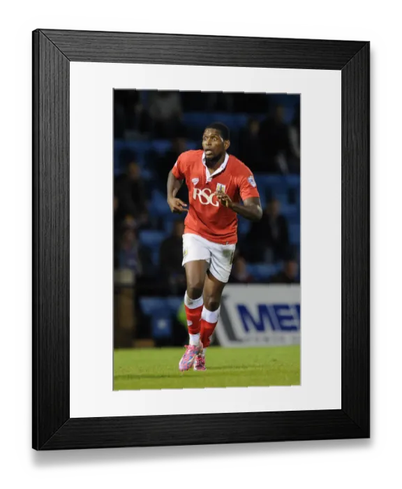 Framed Print : Jay Emmanuel-Thomas in Action for Bristol City against Gillingham at Priestfield Stadium, FA Cup Round One Framed Print : Jay Emmanuel-Thomas in Action for Bristol City against Gillingham at Priestfield Stadium, FA Cup Round One