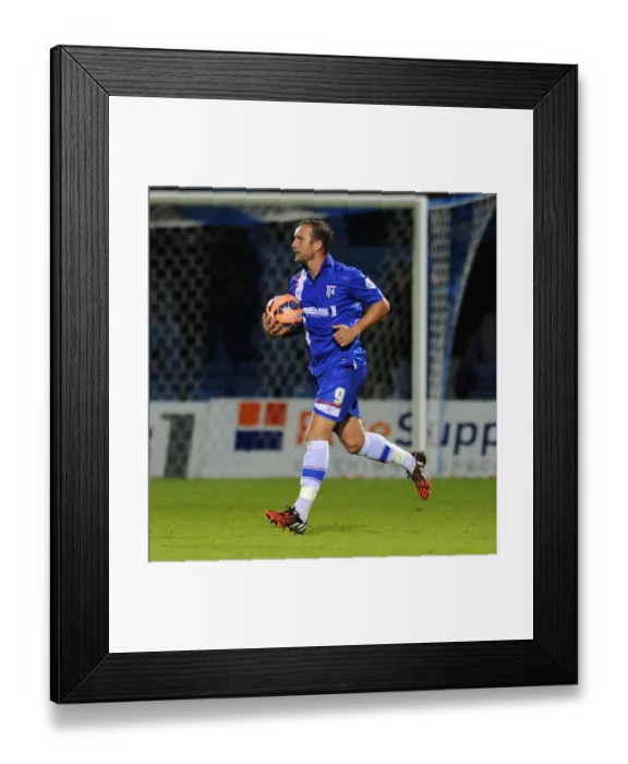 Framed Print : Exultant Kedwell Scores Dramatic FA Cup Goal for Gillingham Against Bristol City Framed Print : Exultant Kedwell Scores Dramatic FA Cup Goal for Gillingham Against Bristol City