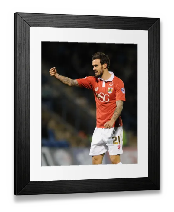 Framed Print : Marlon Pack of Bristol City in Action at Gillingham's Priestfield Stadium during FA Cup Round One Framed Print : Marlon Pack of Bristol City in Action at Gillingham's Priestfield Stadium during FA Cup Round One
