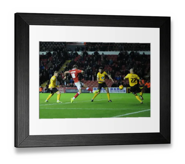 Framed Print : Aaron Wilbraham Scores Game-Winning Goal for Bristol City in Johnstone's Paint Trophy Framed Print : Aaron Wilbraham Scores Game-Winning Goal for Bristol City in Johnstone's Paint Trophy