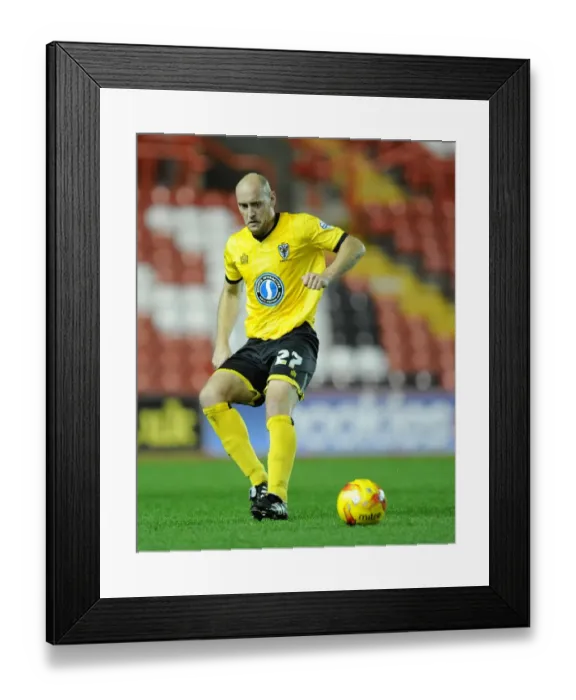Framed Print : Bristol City vs AFC Wimbledon: Johnstone's Paint Trophy Clash at Ashton Gate - Adam Barrett in Action Framed Print : Bristol City vs AFC Wimbledon: Johnstone's Paint Trophy Clash at Ashton Gate - Adam Barrett in Action