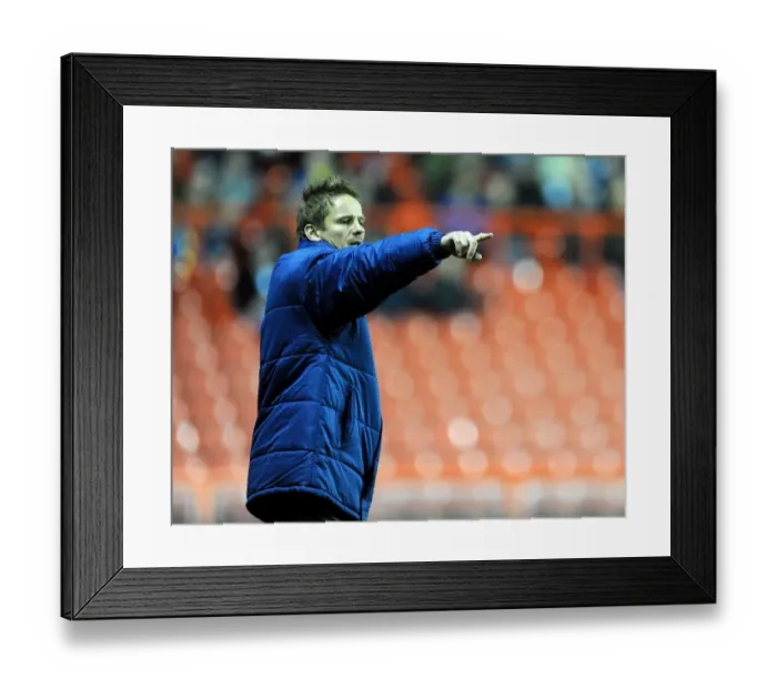 Framed Print : Neal Ardley Directs AFC Wimbledon at Ashton Gate: Bristol City vs AFC Wimbledon, Johnstone's Paint Trophy