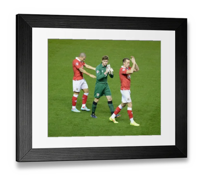 Framed Print : Bristol City vs AFC Wimbledon in Johnstone's Paint Trophy Clash at Ashton Gate
