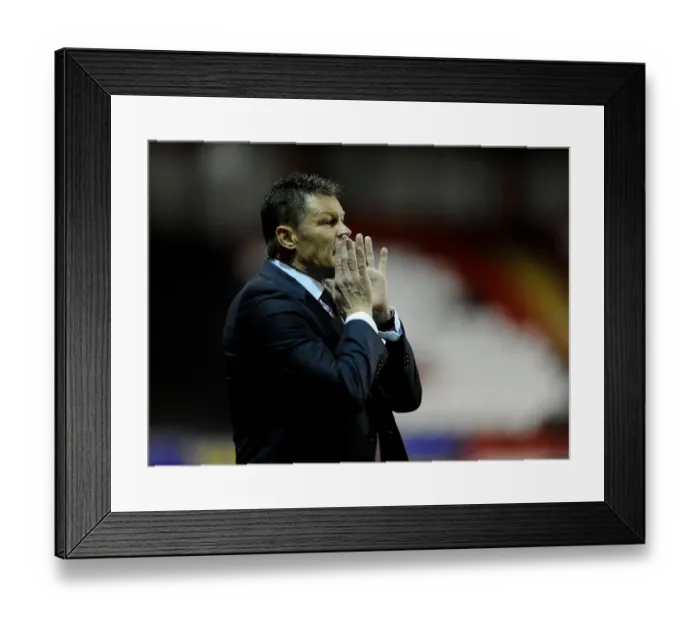 Framed Print : Bristol City Manager Steve Cotterill Gives Instructions during Johnstone's Paint Trophy Match Framed Print : Bristol City Manager Steve Cotterill Gives Instructions during Johnstone's Paint Trophy Match