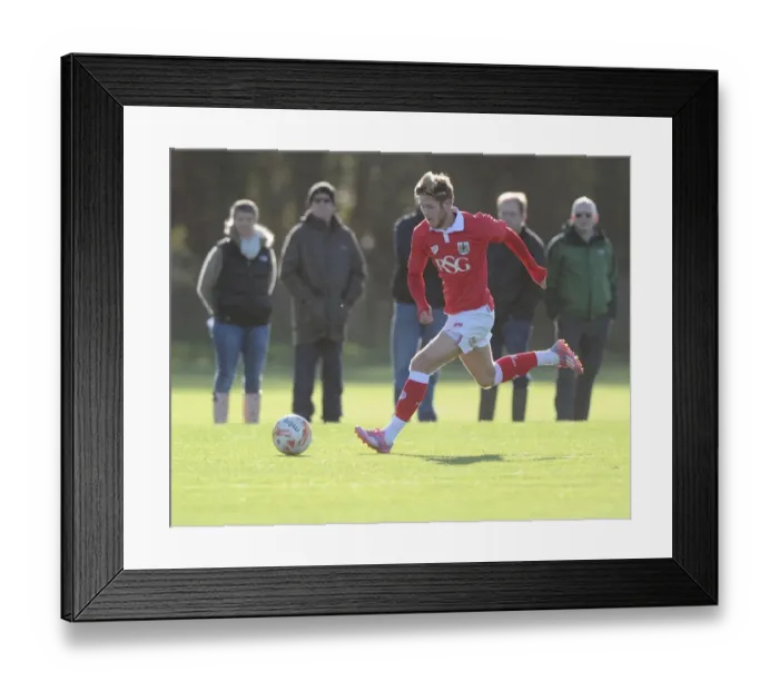 Framed Print : Bristol City's Wes Burns in Action against Colchester in Youth Development League