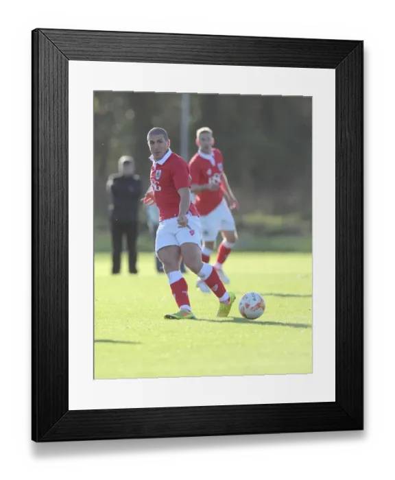 Framed Print : Bristol City FC: Adam El-Abd in Action vs Colchester, Youth Development League (2014)