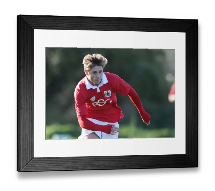 Framed Print : Bristol City's Wes Burns in Action against Colchester in Training - Football Youth Development League