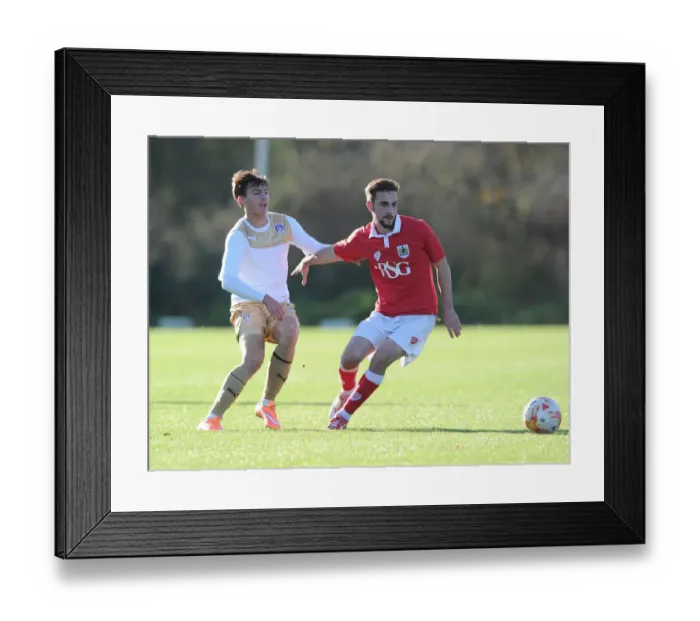 Framed Print : Bristol City FC: Lewis Hall in Action against Colchester in Youth Development League Framed Print : Bristol City FC: Lewis Hall in Action against Colchester in Youth Development League