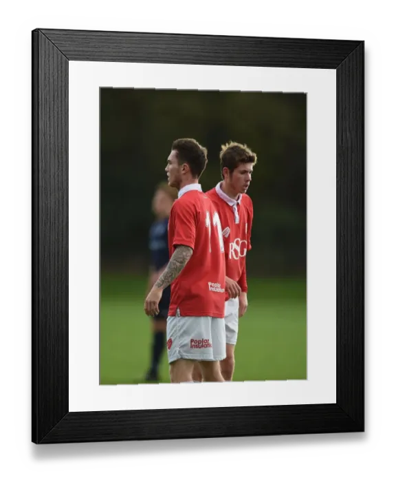 Framed Print : Bristol City U21s: Jamie Horgan and Tom Fry Prepare for Millwall Free Kick