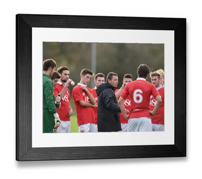 Framed Print : Bristol City U21s: Mark O'Connor Addresses Team During Half-time at Failand Training Ground (Bristol City vs. Millwall U21s, 10 / 11 / 2014) Framed Print : Bristol City U21s: Mark O'Connor Addresses Team During Half-time at Failand Training Ground (Bristol City vs. Millwall U21s, 10 / 11 / 2014)