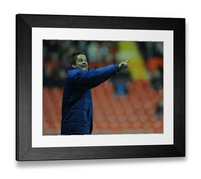 Framed Print : Neal Ardley Directs AFC Wimbledon Players during Johnstone's Paint Trophy Match against Bristol City Framed Print : Neal Ardley Directs AFC Wimbledon Players during Johnstone's Paint Trophy Match against Bristol City