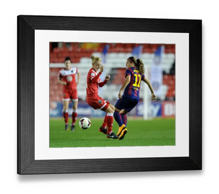 Framed Print : Champions League Showdown: Sophie Ingle vs. Alexia Putellas at Ashton Gate