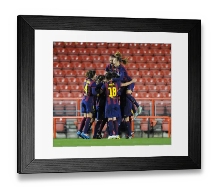 Framed Print : Jemma Rose Scores the Thrilling Winner: Bristol Academy vs. FC Barcelona