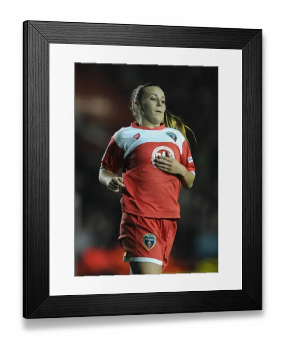 Framed Print : Natasha Harding in Action: Women's Champions League: Bristol Academy vs. FC Barcelona Framed Print : Natasha Harding in Action: Women's Champions League: Bristol Academy vs. FC Barcelona