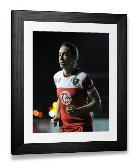 Framed Print : Champions Collide: Bristol Academy FC vs. FC Barcelona - Women's Champions League Showdown