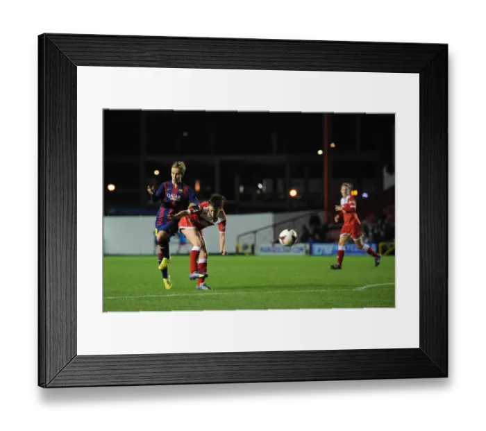 Framed Print : Bristol City's Angharad James Aims for Champions League Glory Against FC Barcelona
