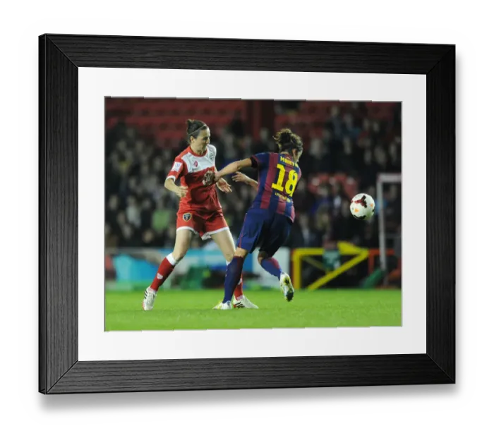 Framed Print : Bristol Academy vs. FC Barcelona: Natalia Pablos Sanchon Chases Down Marta Torrejon - Football Action Shot Framed Print : Bristol Academy vs. FC Barcelona: Natalia Pablos Sanchon Chases Down Marta Torrejon - Football Action Shot
