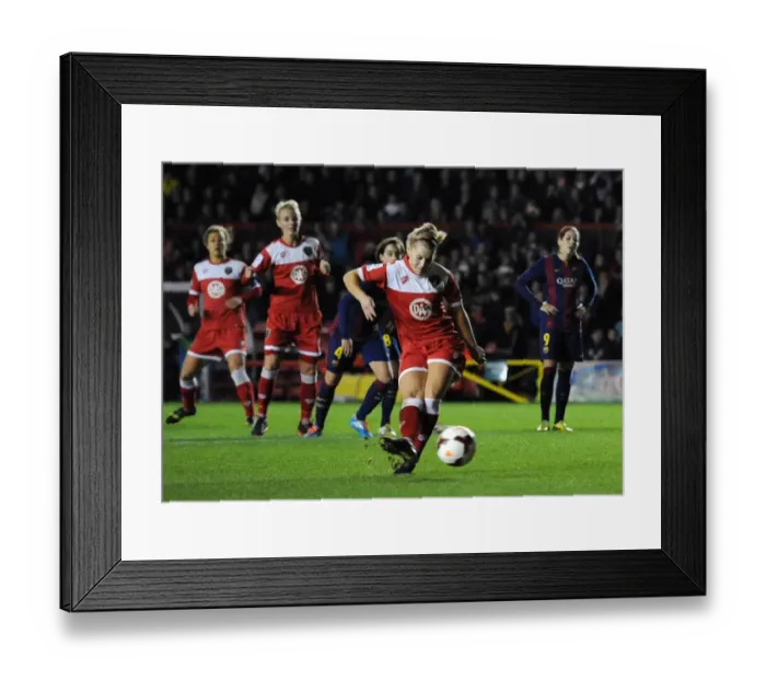 Framed Print : Nikki Watts Scores Thrilling Goal: Bristol Academy Women's FC vs. FC Barcelona (13 / 11 / 2014) Framed Print : Nikki Watts Scores Thrilling Goal: Bristol Academy Women's FC vs. FC Barcelona (13 / 11 / 2014)