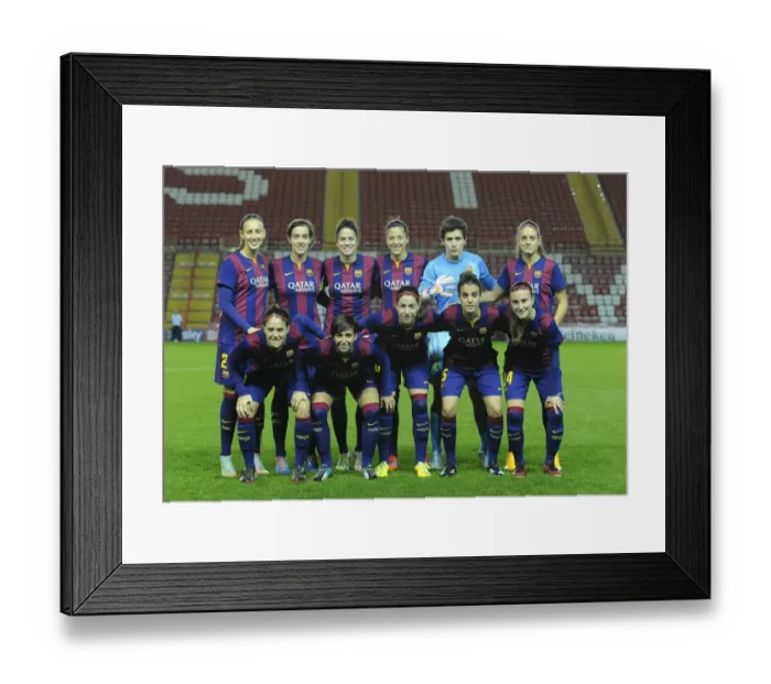 Framed Print : Champions Clash: Women's Champions League - Bristol Academy FC vs. FC Barcelona at Ashton Gate