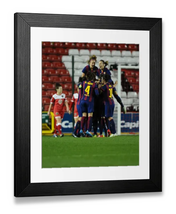 Framed Print : FC Barcelona's Champions League Victory Celebration at Ashton Gate: BAWFC vs FCB Framed Print : FC Barcelona's Champions League Victory Celebration at Ashton Gate: BAWFC vs FCB