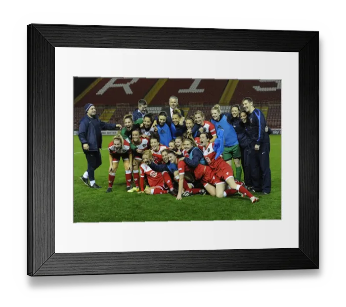 Framed Print : Bristol Academy Women Stun FC Barcelona in Champions League: Thrilling Upset at Ashton Gate