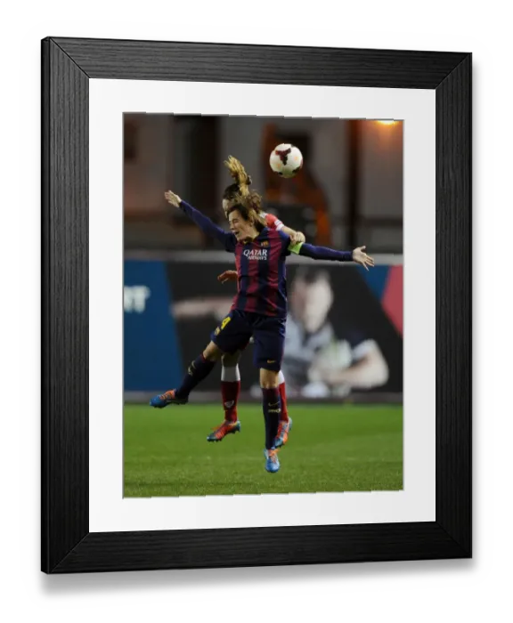 Framed Print : Marta vs. Yorston: A Battle for Supremacy in the Women's Champions League - Bristol Academy FC vs. FC Barcelona Framed Print : Marta vs. Yorston: A Battle for Supremacy in the Women's Champions League - Bristol Academy FC vs. FC Barcelona