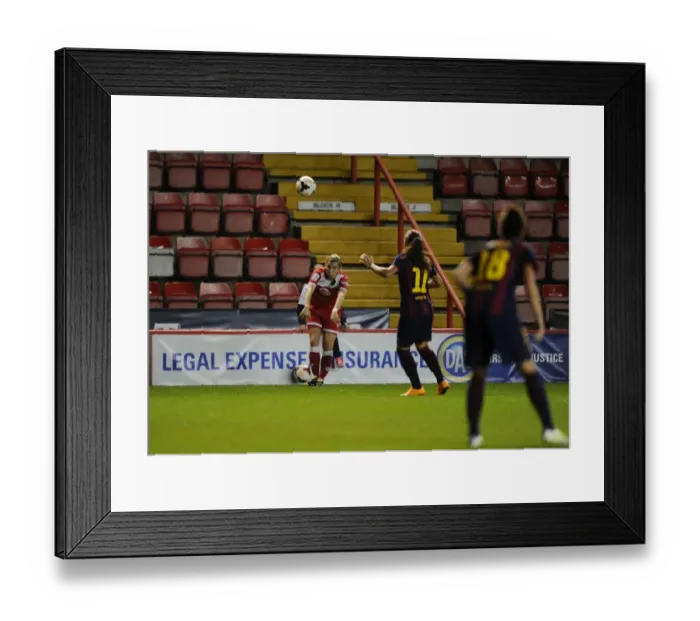 Framed Print : Women's Champions League: Showdown at Ashton Gate - Bristol Academy FC vs. FC Barcelona Framed Print : Women's Champions League: Showdown at Ashton Gate - Bristol Academy FC vs. FC Barcelona