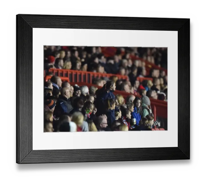 Framed Print : 2, 400 Spectators Pack Ashton Gate for Exciting Bristol Academy vs. FC Barcelona UEFA Women's Champions League Clash Framed Print : 2, 400 Spectators Pack Ashton Gate for Exciting Bristol Academy vs. FC Barcelona UEFA Women's Champions League Clash