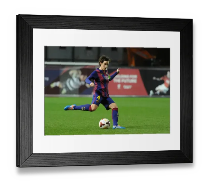 Framed Print : Marta Unzue of FC Barcelona Faces Off Against Bristol Academy's Mary Earps in UEFA Women's Champions League Clash at Ashton Gate Stadium Framed Print : Marta Unzue of FC Barcelona Faces Off Against Bristol Academy's Mary Earps in UEFA Women's Champions League Clash at Ashton Gate Stadium