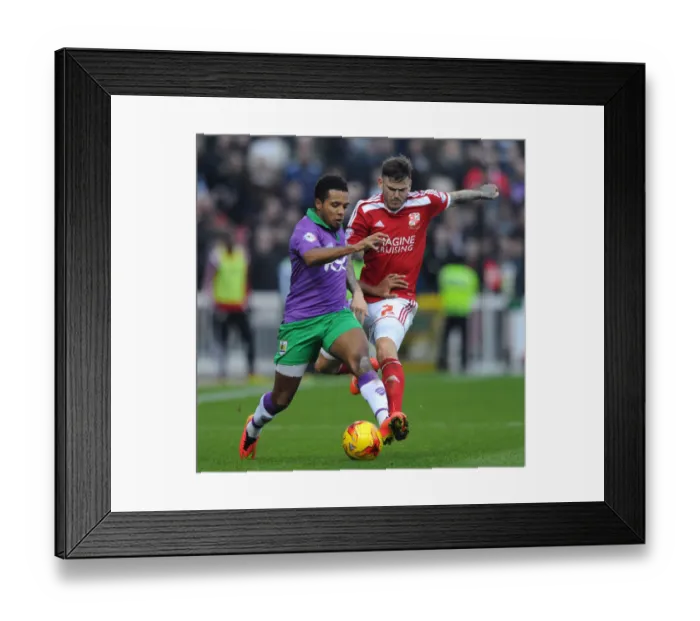 Framed Print : Intense Moment: Korey Smith vs. Ben Gladwin in Swindon Town vs. Bristol City Football Match, Sky Bet League One, 15th November 2014 Framed Print : Intense Moment: Korey Smith vs. Ben Gladwin in Swindon Town vs. Bristol City Football Match, Sky Bet League One, 15th November 2014