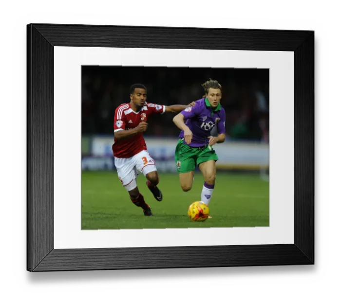 Framed Print : Bristol City's Luke Freeman vs Swindon Town's Nathan Byrne: Intense Battle in Swindon Town v Bristol City Football Match, Sky Bet League One Framed Print : Bristol City's Luke Freeman vs Swindon Town's Nathan Byrne: Intense Battle in Swindon Town v Bristol City Football Match, Sky Bet League One