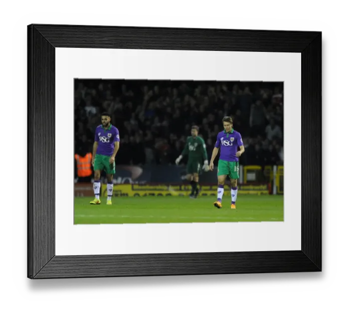 Framed Print : Bristol City's Luke Freeman Looks Disappointed After Swindon Town Defeat Framed Print : Bristol City's Luke Freeman Looks Disappointed After Swindon Town Defeat
