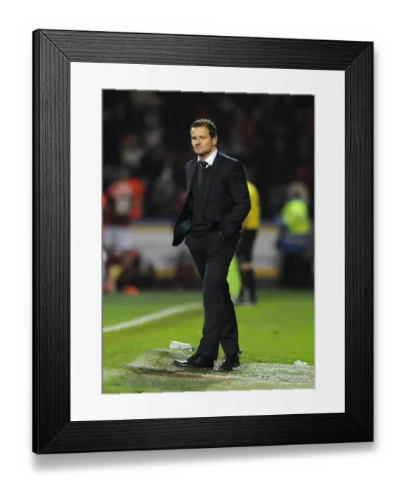 Framed Print : Mark Cooper Leads Swindon Town Against Bristol City in Sky Bet League One Clash Framed Print : Mark Cooper Leads Swindon Town Against Bristol City in Sky Bet League One Clash