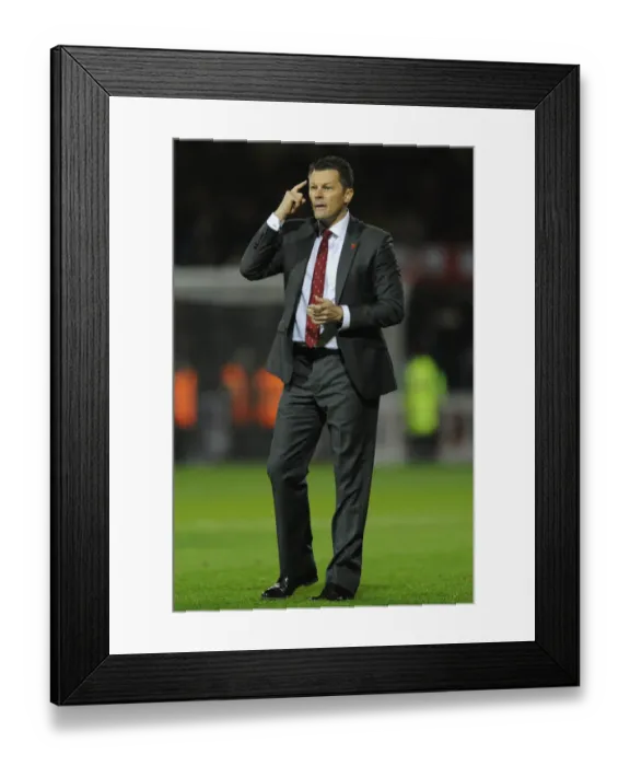 Framed Print : Steve Cotterill Leads Bristol City at Swindon Town, November 2014 - Football Manager Framed Print : Steve Cotterill Leads Bristol City at Swindon Town, November 2014 - Football Manager