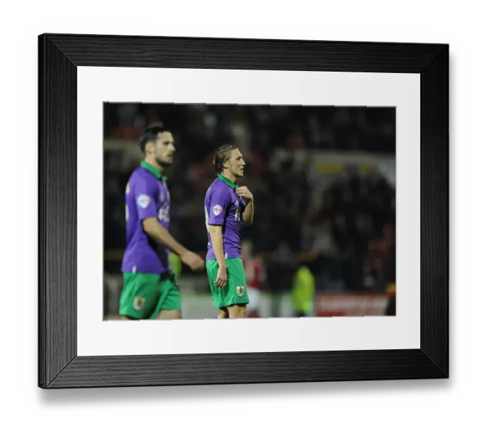 Framed Print : Bristol City's Luke Ayling Disappointed in First Loss of Season vs. Swindon Town Framed Print : Bristol City's Luke Ayling Disappointed in First Loss of Season vs. Swindon Town