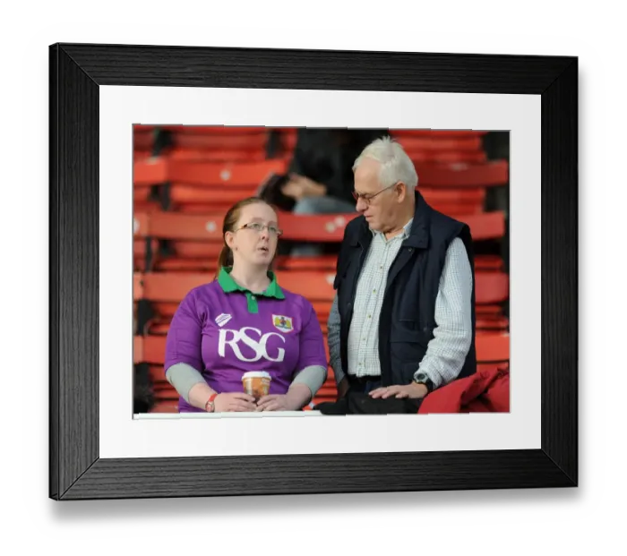 Framed Print : Bristol City Fans Rally at Swindon Town's County Ground, November 2014 Framed Print : Bristol City Fans Rally at Swindon Town's County Ground, November 2014