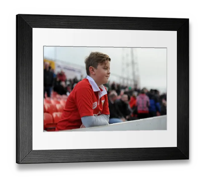 Framed Print : Bristol City fan - Photo mandatory by-line: Dougie Allward / JMP -15 / 11 / 14 - SPORT - Football - Swindon - The County Framed Print : Bristol City fan - Photo mandatory by-line: Dougie Allward / JMP -15 / 11 / 14 - SPORT - Football - Swindon - The County