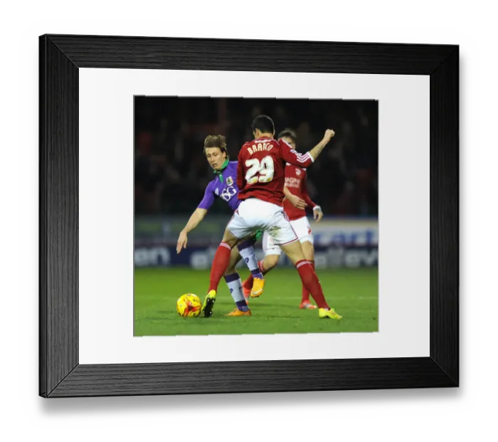 Framed Print : Intense Rivalry on the Field: Freeman vs. Rossi Branco, Swindon Town vs. Bristol City, Sky Bet League One Framed Print : Intense Rivalry on the Field: Freeman vs. Rossi Branco, Swindon Town vs. Bristol City, Sky Bet League One
