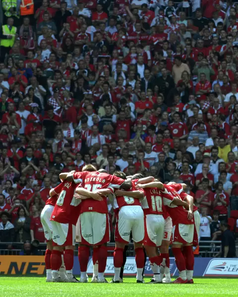 Bristol City: United in Determination - The Powerful Team Huddle before the Play-Off Final