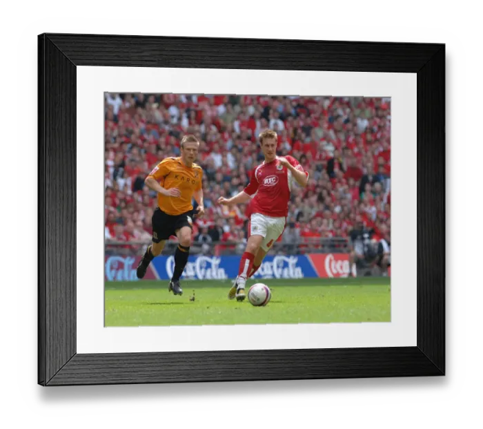 Framed Print : David Noble Celebrates Promotion: Bristol City's Play-Off Final Triumph Framed Print : David Noble Celebrates Promotion: Bristol City's Play-Off Final Triumph