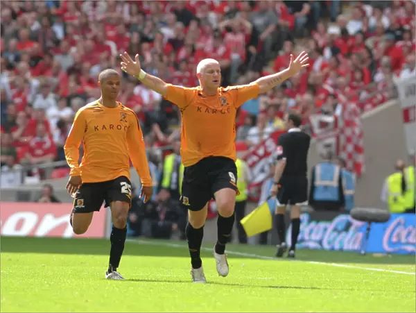 Dean Windass Celebrates Goal: Bristol City's Play-Off Final Triumph