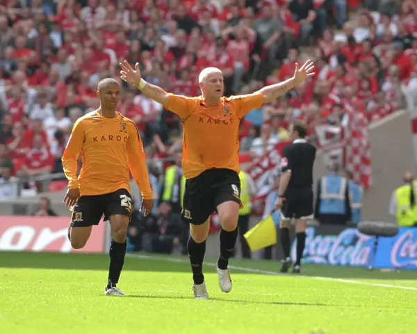 Dean Windass Celebrates Goal: Bristol City's Play-Off Final Triumph